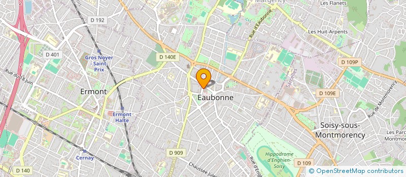 localisation de l'entreprise XJ KINE à EAUBONNE