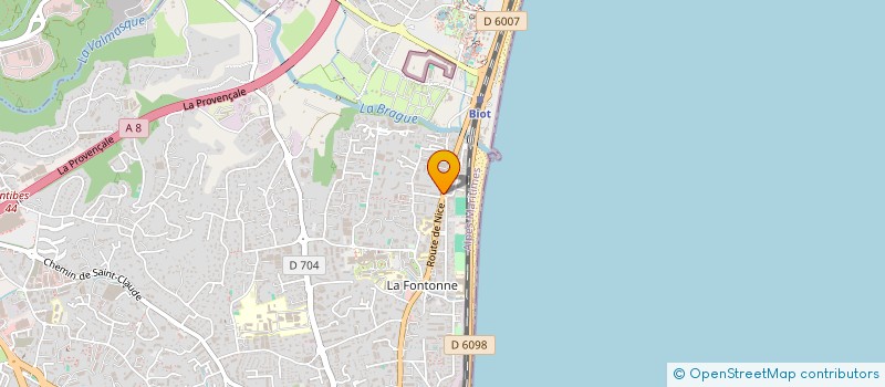 localisation de l'entreprise XKL 99 à ANTIBES
