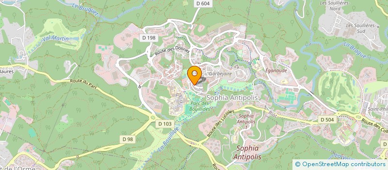 localisation de l'entreprise XKLH  VALBONNE