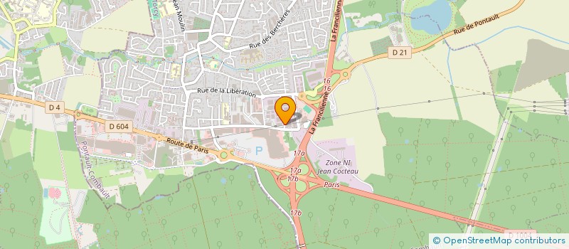 localisation de l'entreprise XL BIKES  PONTAULT-COMBAULT