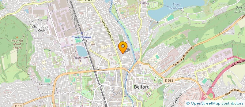 localisation de l'entreprise XL ENERGIES à BELFORT