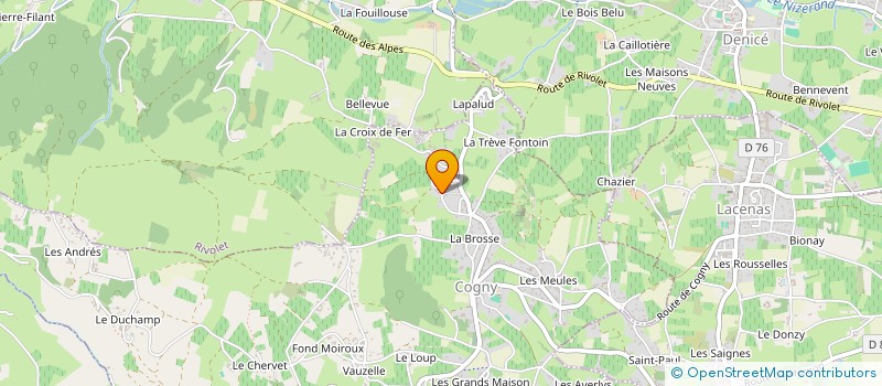 localisation de l'entreprise XL HOLDING  COGNY