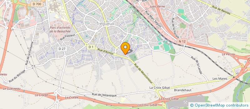 localisation de l'entreprise XL IMMOBILIER  TREGUEUX