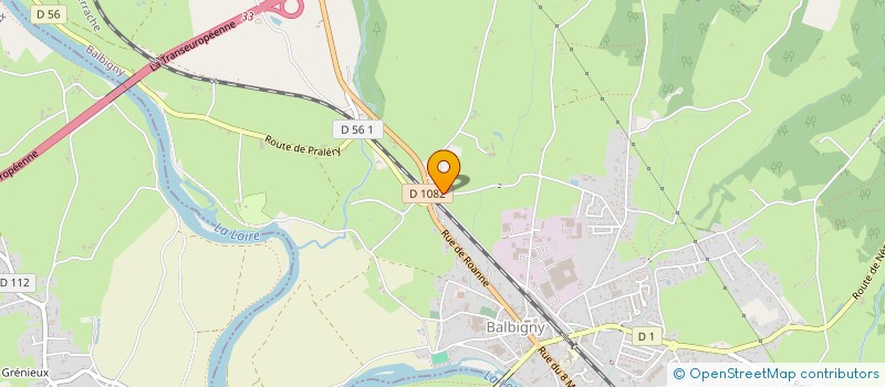 localisation de l'entreprise XL LASER  BALBIGNY