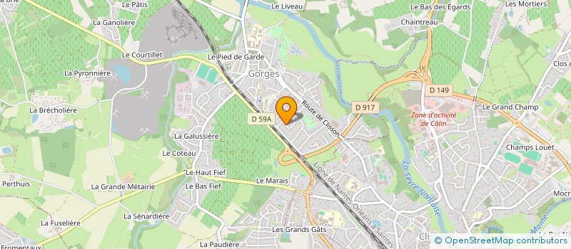 localisation de l'entreprise XL MENUISERIE  GORGES