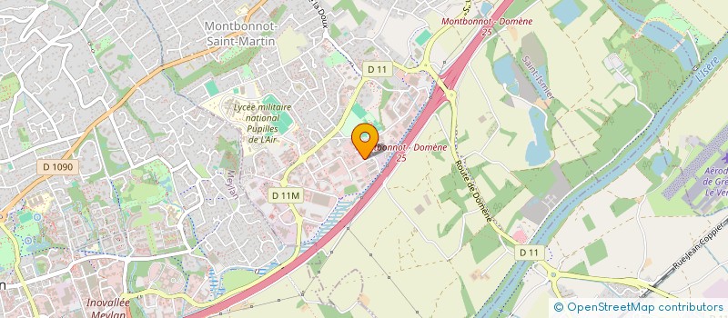 localisation de l'entreprise XL PARTNERS à MONTBONNOT-SAINT-MARTIN