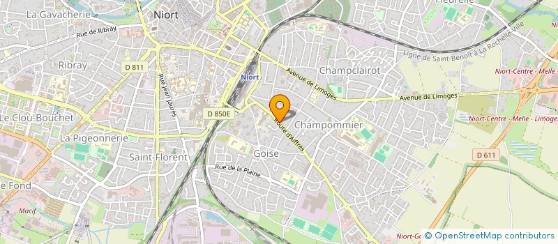 localisation de l'entreprise XL PIZZ' à NIORT