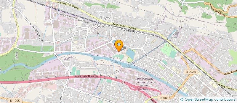 localisation de l'entreprise XL PRINT  THYEZ