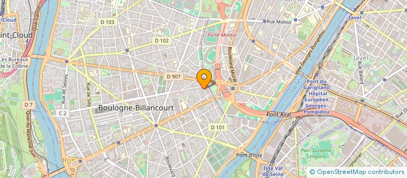 localisation de l'entreprise XL PRODUCTIONS à BOULOGNE-BILLANCOURT