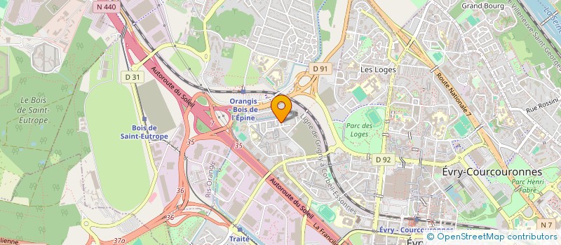 localisation de l'entreprise XL RECORDS à EVRY-COURCOURONNES