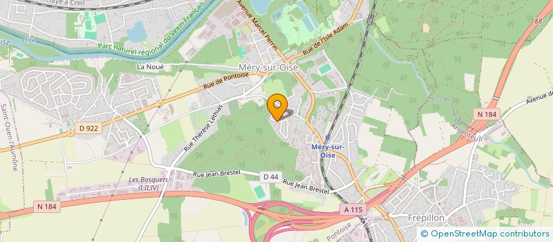 localisation de l'entreprise XL STORES  MERY-SUR-OISE