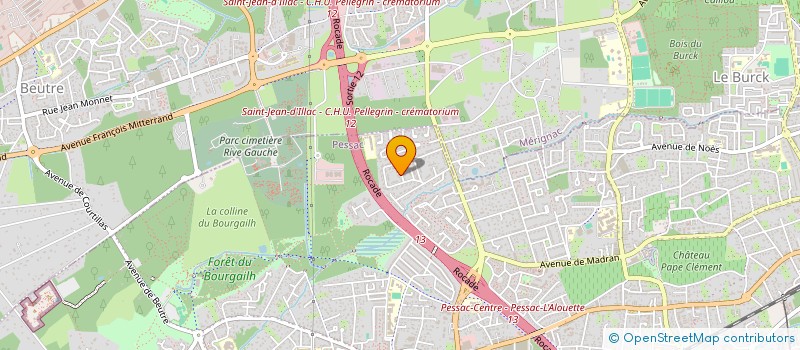 localisation de l'entreprise XL TEAM  PESSAC