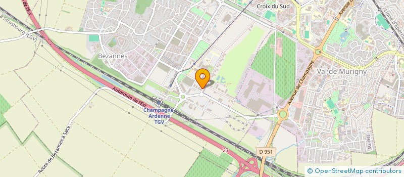 localisation de l'entreprise XLAB à BEZANNES