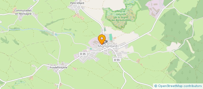 localisation de l'entreprise XLAM INDUSTRIE  MIGNOVILLARD