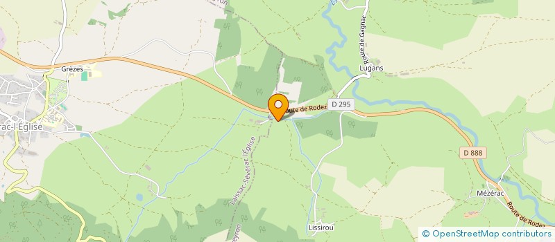 localisation de l'entreprise XLAP  PALMAS D'AVEYRON