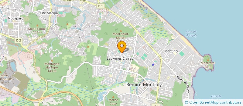 localisation de l'entreprise XLAVERIE  REMIRE-MONTJOLY