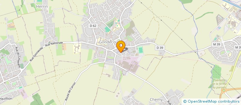 localisation de l'entreprise XLC à GONDECOURT