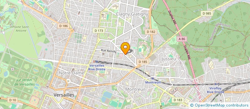 localisation de l'entreprise XLLENS à VERSAILLES