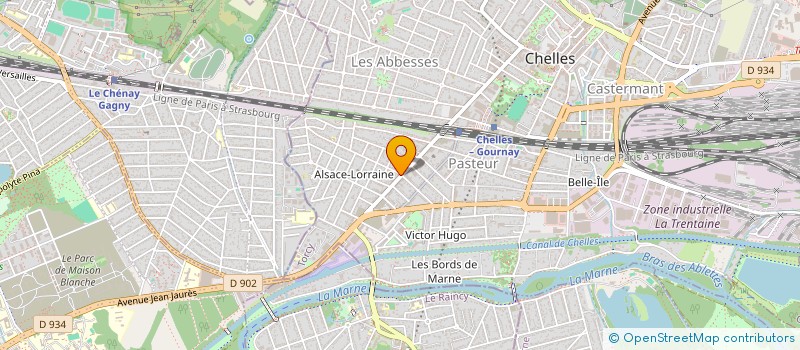 localisation de l'entreprise XLOS à CHELLES