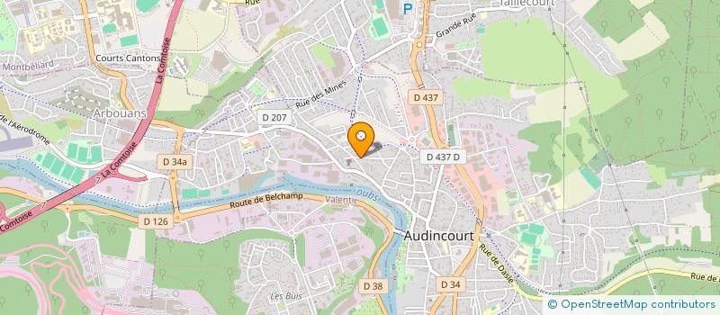 localisation de l'entreprise XMCE  AUDINCOURT