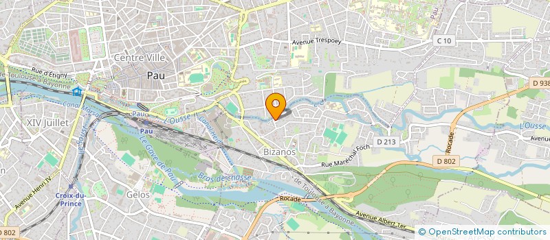 localisation de l'entreprise XMD'O. à BIZANOS