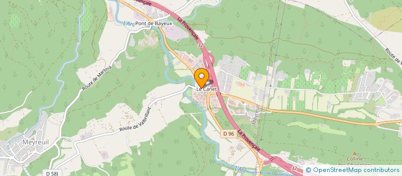 localisation de l'entreprise XMEDIACREATION  MEYREUIL