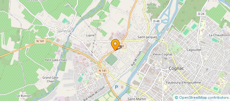 localisation de l'entreprise XO BEAUTY FINNCES à COGNAC