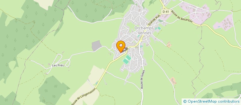 localisation de l'entreprise XO CONSTRUCTION  ORCHAMPS-VENNES