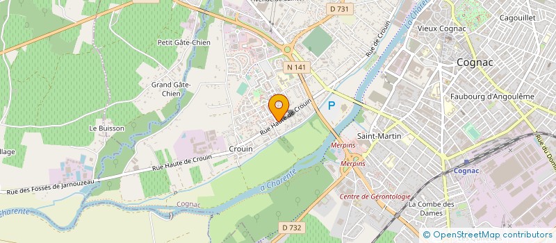 localisation de l'entreprise XO GOURMET à COGNAC