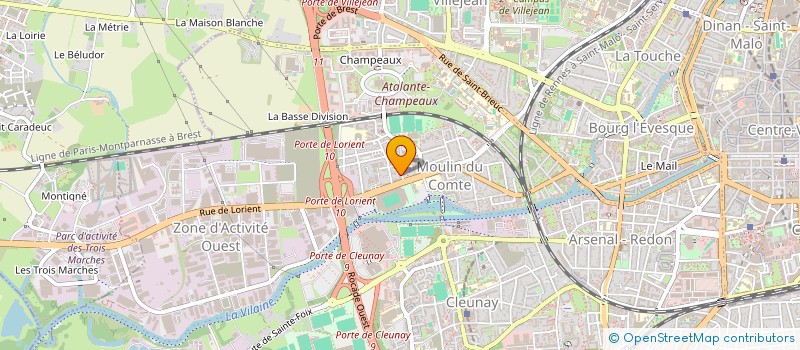 localisation de l'entreprise XODE  RENNES