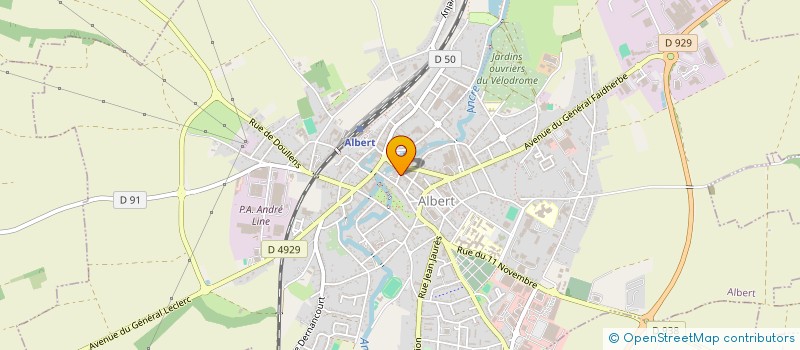 localisation de l'entreprise XOE à ALBERT