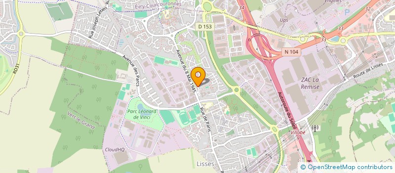 localisation de l'entreprise XON 95  LISSES