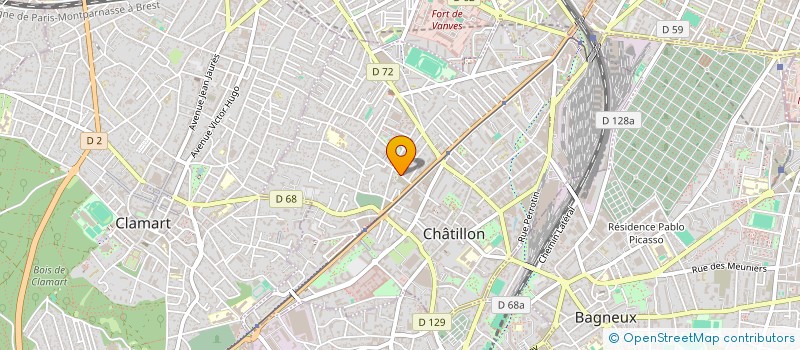 localisation de l'entreprise XOONET à CHATILLON
