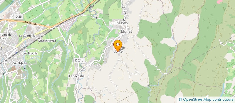 localisation de l'entreprise XOT  LOS MASOS