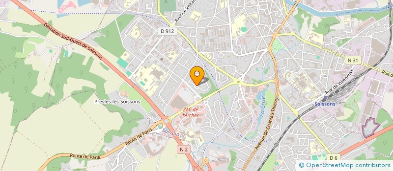 localisation de l'entreprise XOTIS à MERCIN-ET-VAUX