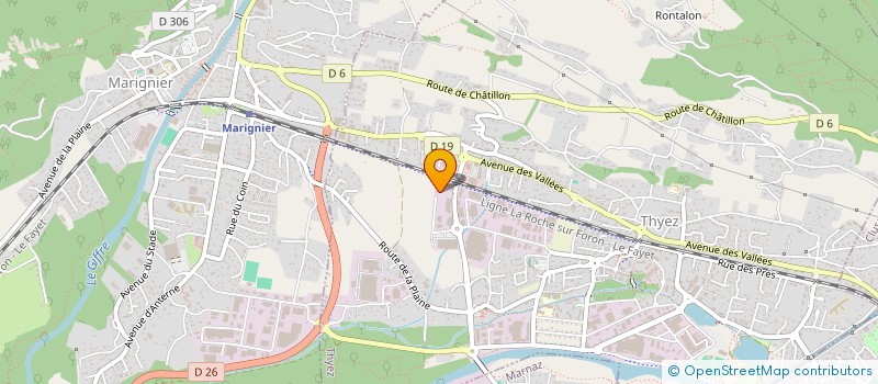 localisation de l'entreprise XP ELEC  THYEZ