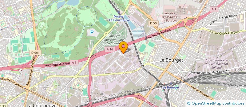 localisation de l'entreprise XP FRANCE à LA COURNEUVE