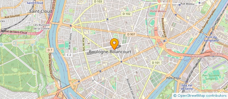 localisation de l'entreprise XP'HAIR IENCE à BOULOGNE-BILLANCOURT