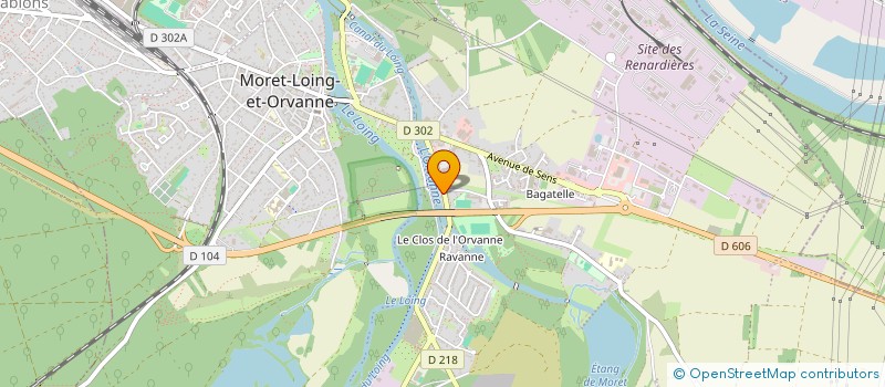 localisation de l'entreprise XP RACING  MORET-LOING-ET-ORVANNE