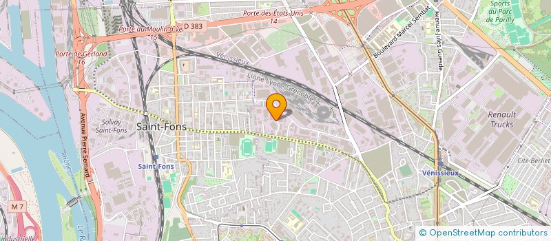 localisation de l'entreprise XPC TRANSPORTS EXPRESS  VENISSIEUX