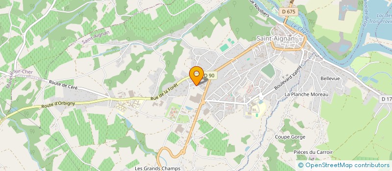 localisation de l'entreprise XPEC à SAINT-AIGNAN