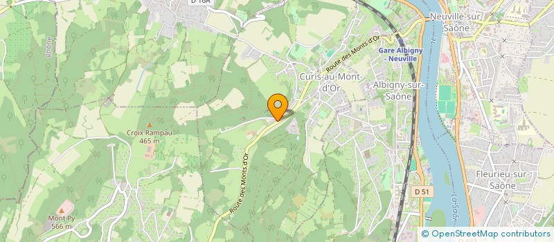 localisation de l'entreprise XPERIENCE EVENTS  CURIS-AU-MONT-D'OR