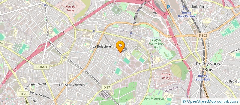 localisation de l'entreprise XPERT-DIAGS à MONTREUIL
