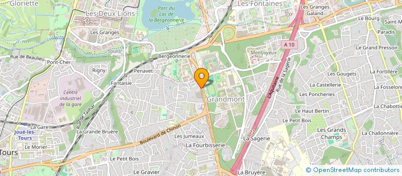 localisation de l'entreprise XPERTEK à JOUE-LES-TOURS