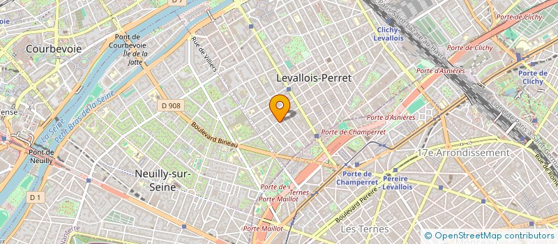 localisation de l'entreprise XPF CREPY à LEVALLOIS-PERRET