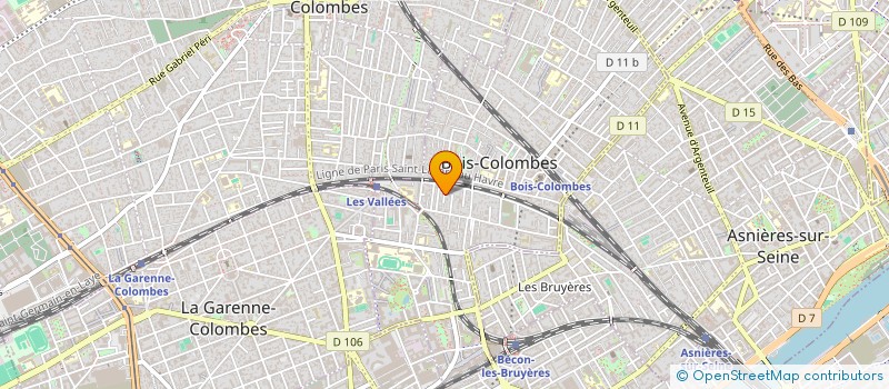 localisation de l'entreprise XPFIELD à BOIS-COLOMBES