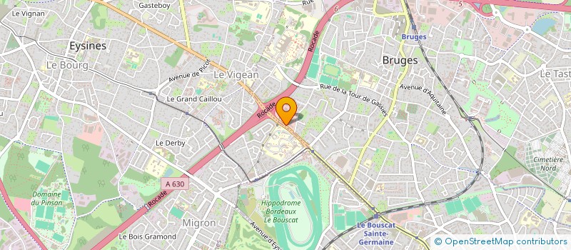 localisation de l'entreprise XPG AUTO à BRUGES
