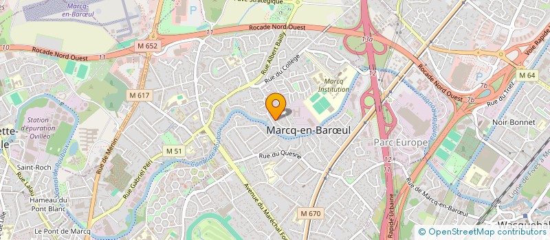 localisation de l'entreprise XPIM à MARCQ-EN-BARŒUL