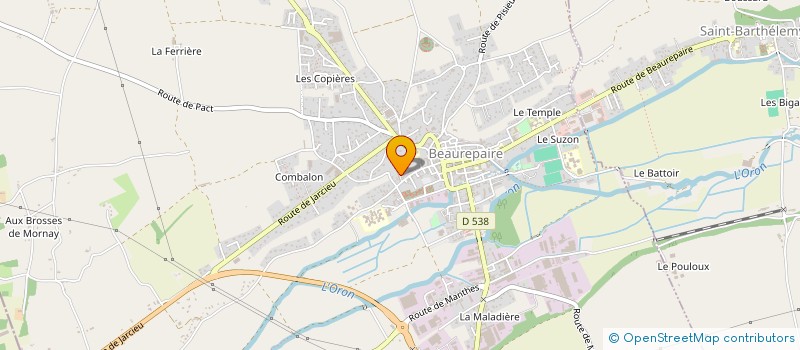 localisation de l'entreprise XPLORE'CIRQUE  BEAUREPAIRE