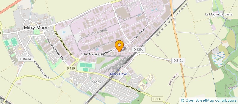 localisation de l'entreprise XPLUS  MITRY-MORY